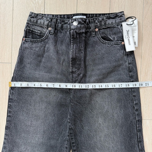 NWT Juicy Couture Wide Leg Jeans in Black Wash Women’s Size 29 - Picture 12 of 15